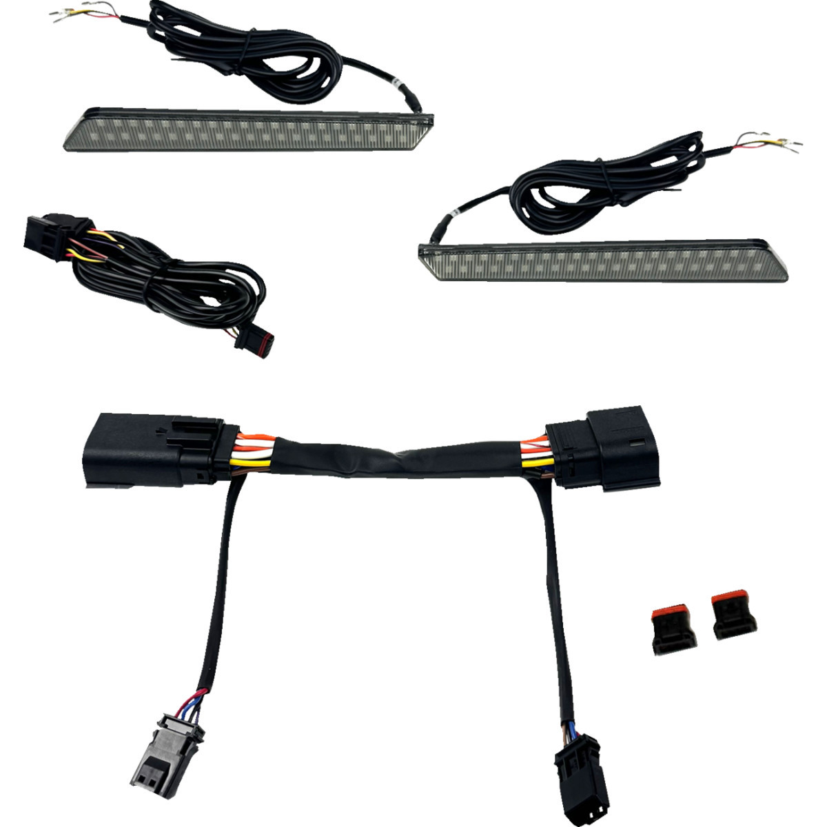 Custom Dynamics #CD-LATCH-23-S - LED Latch Lights - Saddlebag - Smoke Lens