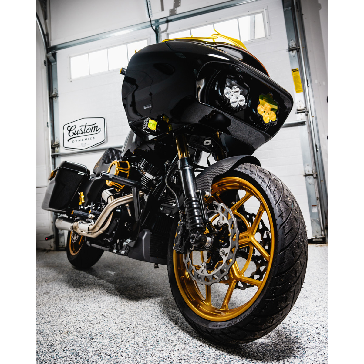 Custom Dynamics #SD-RG-FT-YB - LED Turn Signals - Black -Yellow Lens - Road Glide