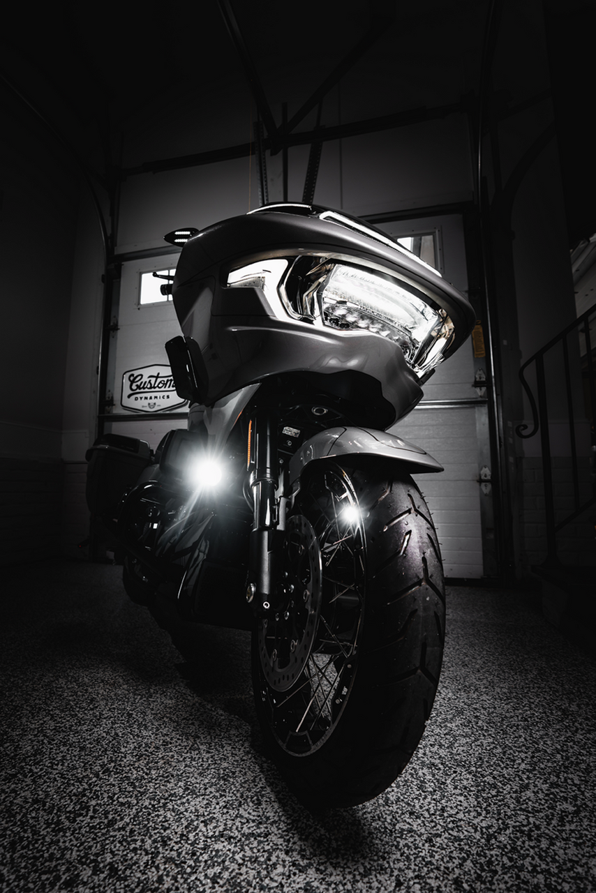 Custom Dynamics #PB-FOG-23-B - LED Fog Light - Halo - Black