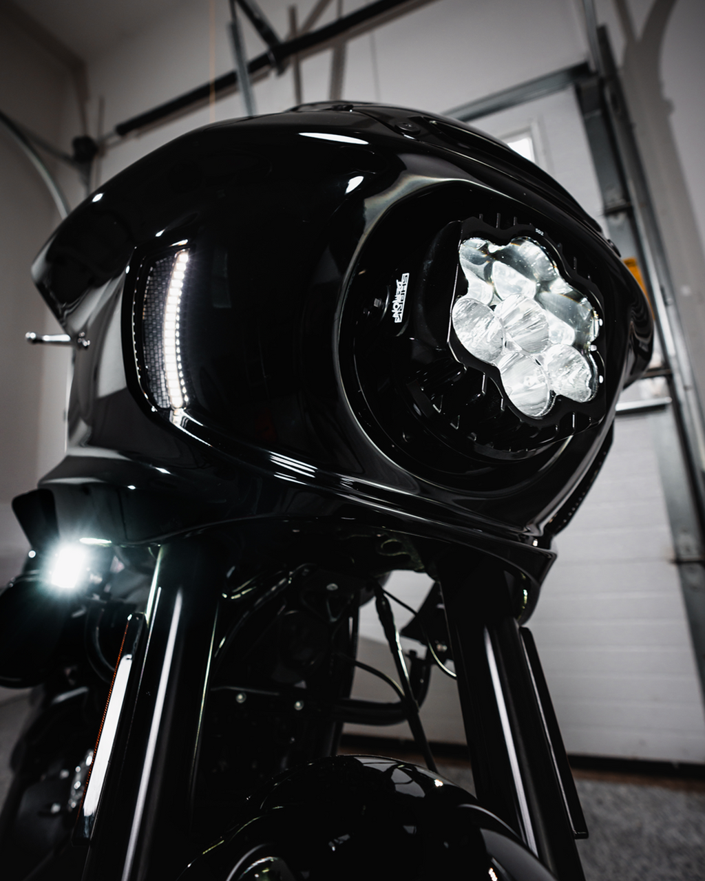 Custom Dynamics #SD2-LRST-W - Shark Demon 2 Headlight - Low Rider ST