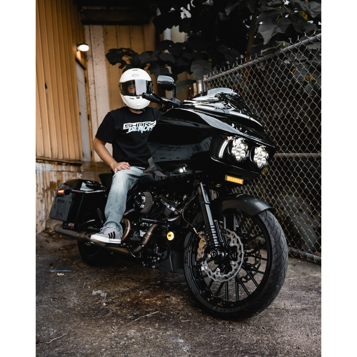 Custom Dynamics #SD2-RG-WW - Shark Demon® 2 Headlight - Road Glide