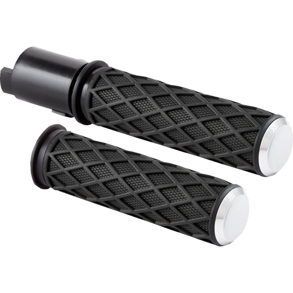 Arlen Ness #500-059 - Diamond Grips - TBW - Chrome