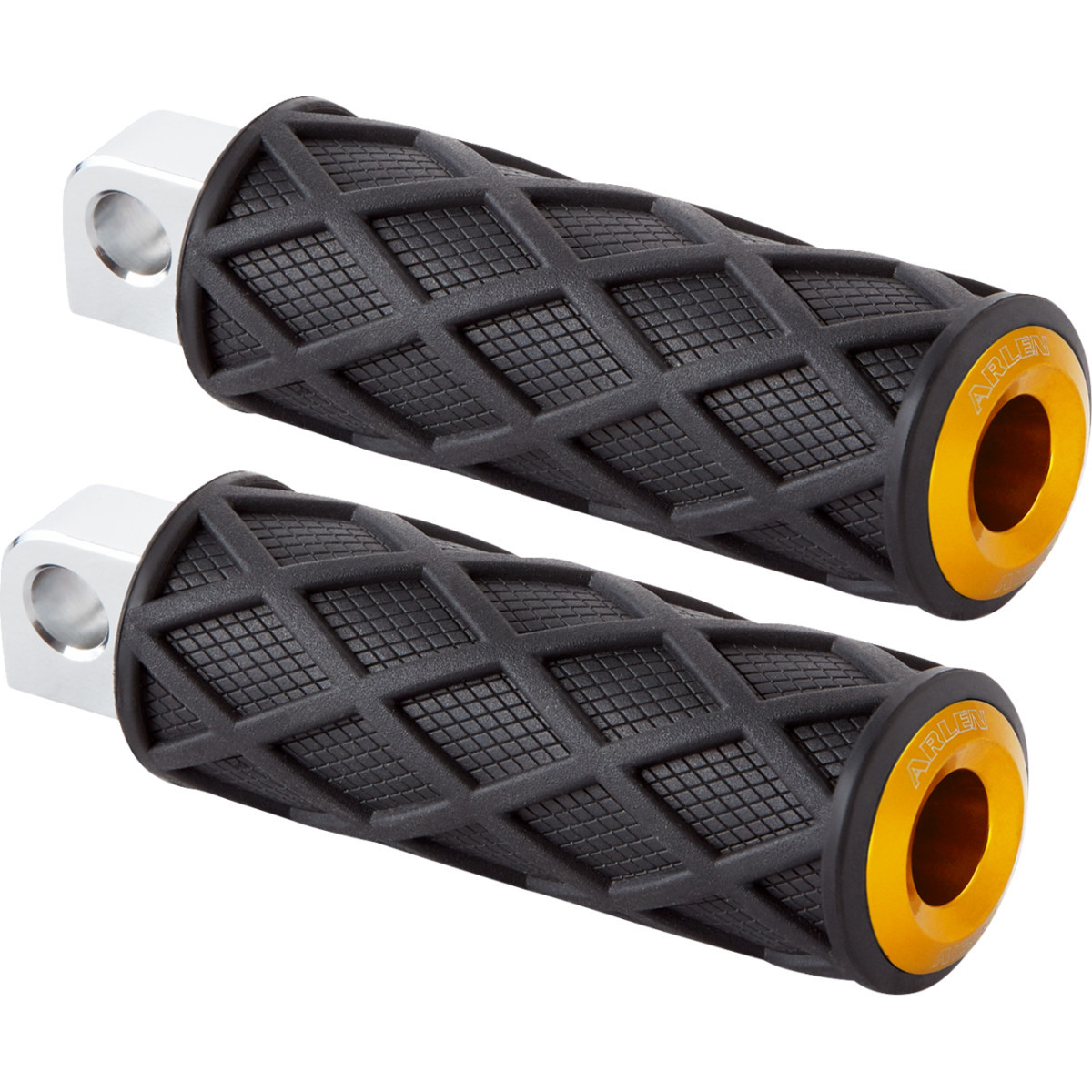 Arlen Ness #400-055 - Diamond Foot Pegs - Male Mount - Gold