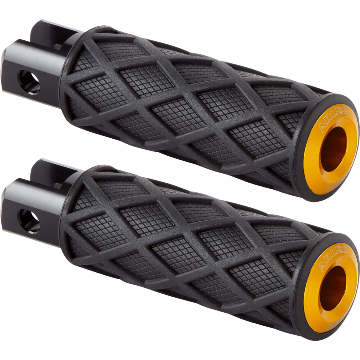 Arlen Ness #400-057 - Diamond Foot Pegs - Driver - Gold
