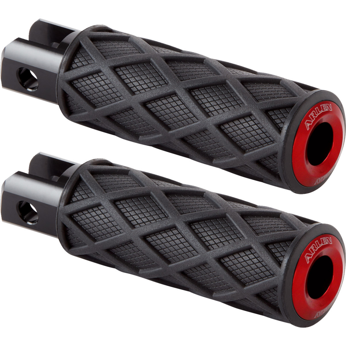 Arlen Ness #400-058 - Diamond Foot Pegs - Driver - Red