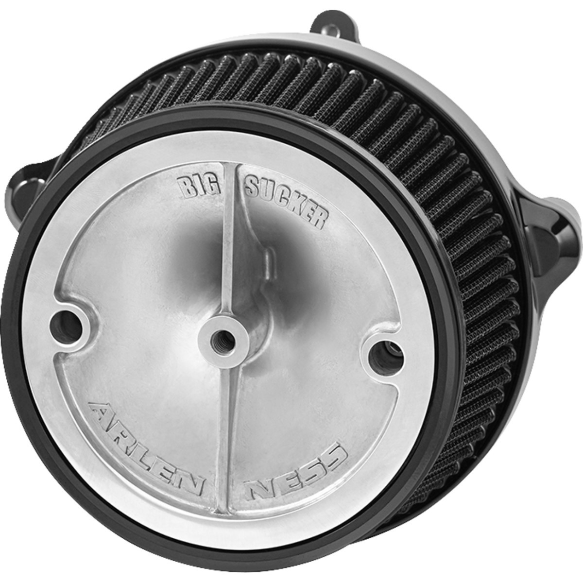 Arlen Ness #600-301 - Big Sucker™ Stage 1 Air Cleaner Kit without Cover - Black