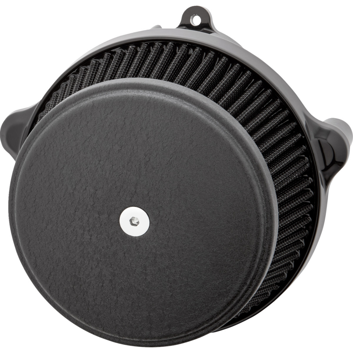 Arlen Ness #600-303 - Big Sucker™ Stage 1 Air Cleaner Kit with Cover - Smooth - Wrinkle Black