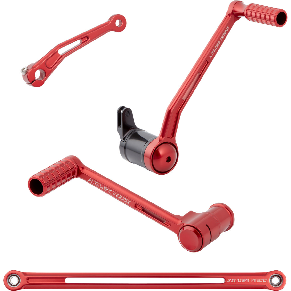 Arlen Ness #420-135 - SpeedLiner Foot Control Kit - Solo - Red
