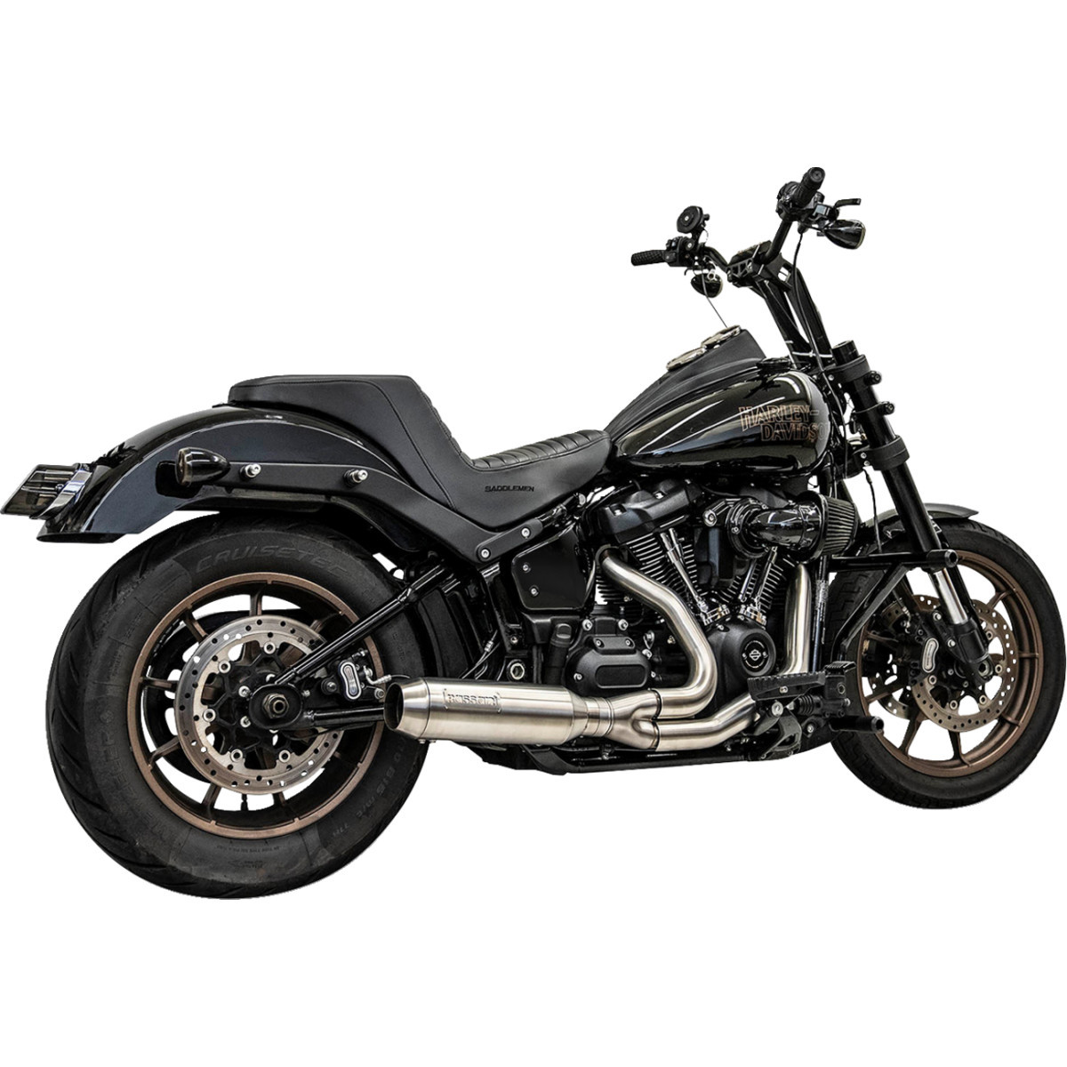 Bassani Xhaust #1S77SSE - 2-into-1 Exhaust System with Superbike Muffler - Stainless Steel - Catalytic Converter - 49 State