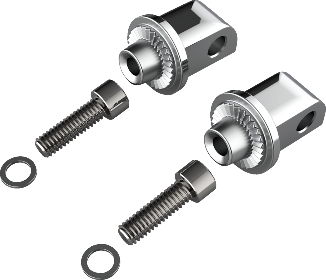 Ciro #60020 - Peg Adapter - Passenger - Chrome - Indian