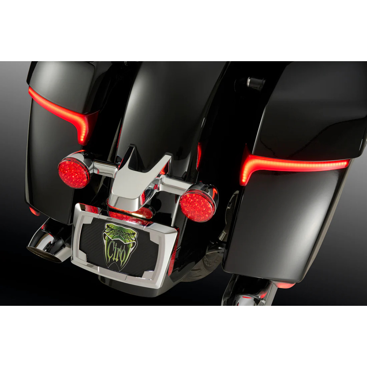 Ciro #4R010 - Saddlebag Light - Red Lens - Indian