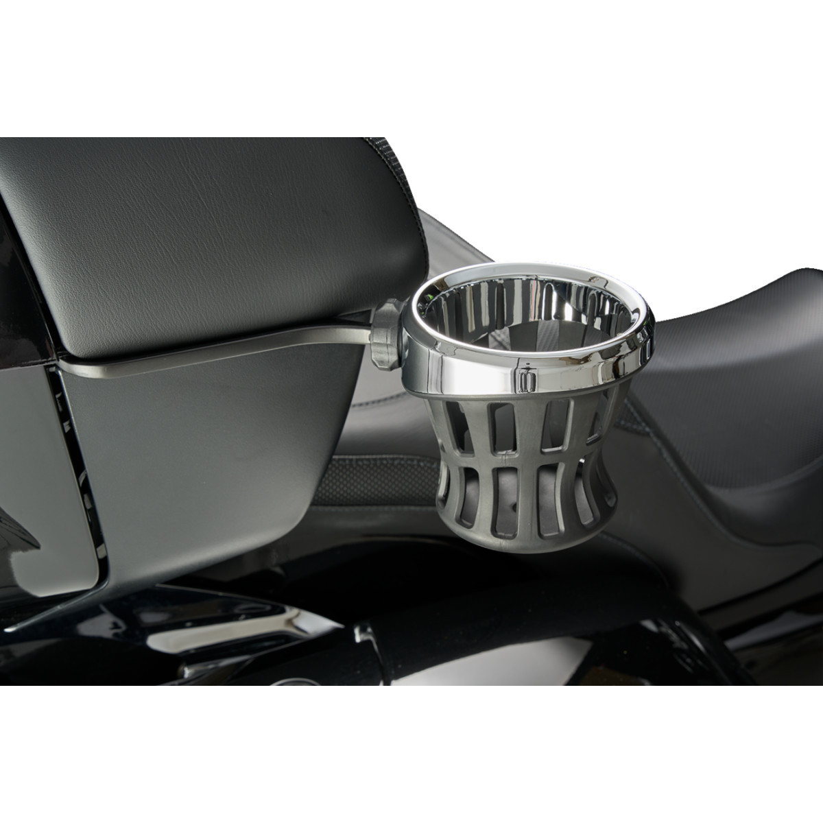 Ciro #56121 - Passenger Drink Holder Mount - Chrome/Black