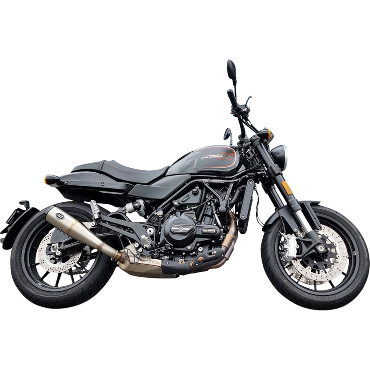 S&S Cycle #550-1114 - Grand National Slip-On Muffler - Brushed Stainless Steel - X™500
