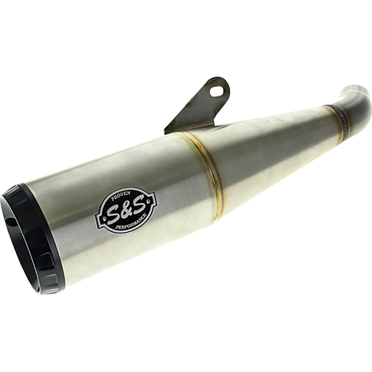 S&S Cycle #550-1114 - Grand National Slip-On Muffler - Brushed Stainless Steel - X™500