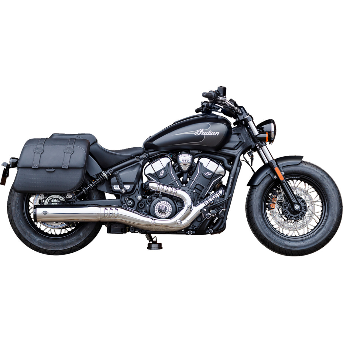 S&S Cycle #550-1122 - Grand National Slip-On Mufflers - Chrome - 50-State