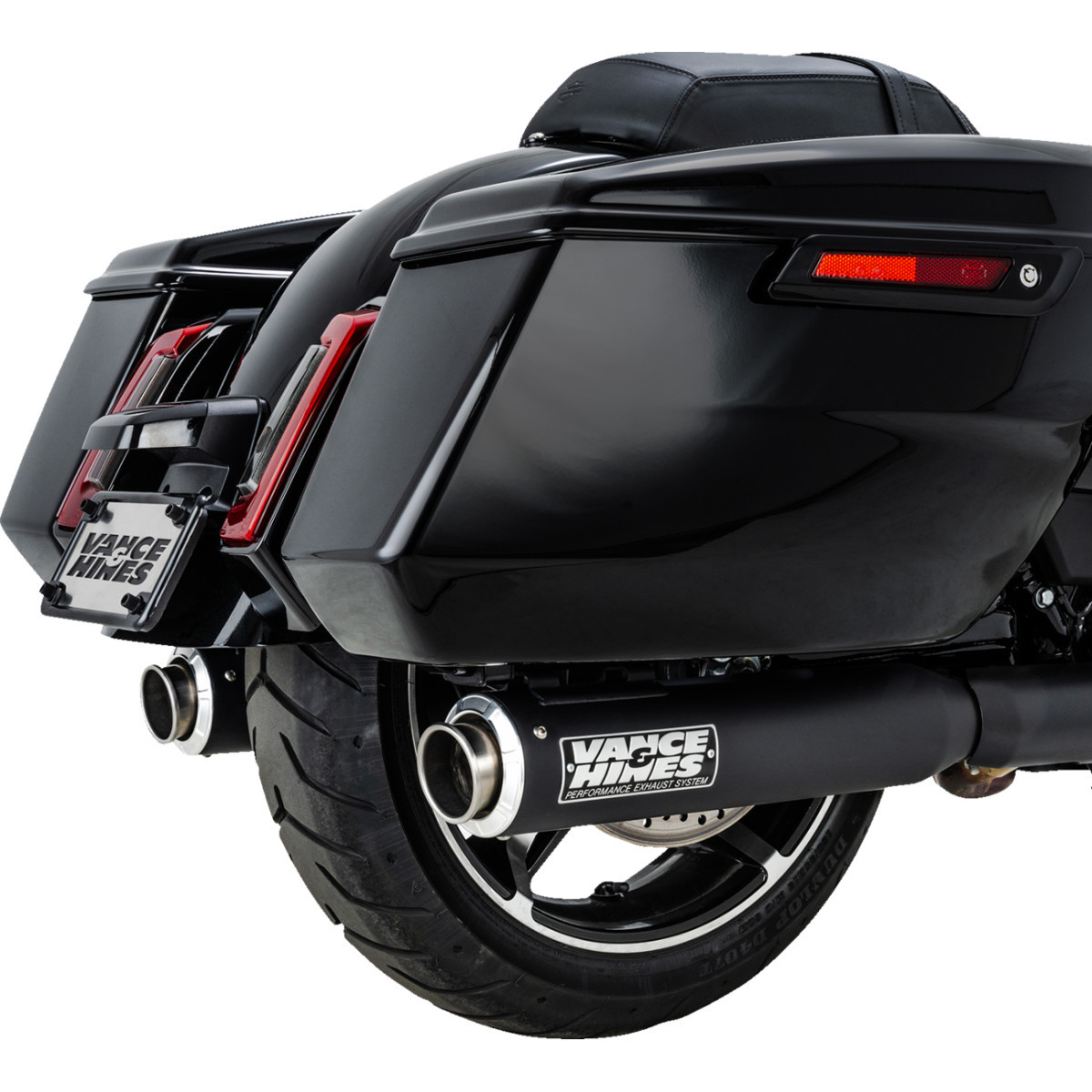 Vance & Hines #46721 - Supersport Slip-On Mufflers - Black - Touring