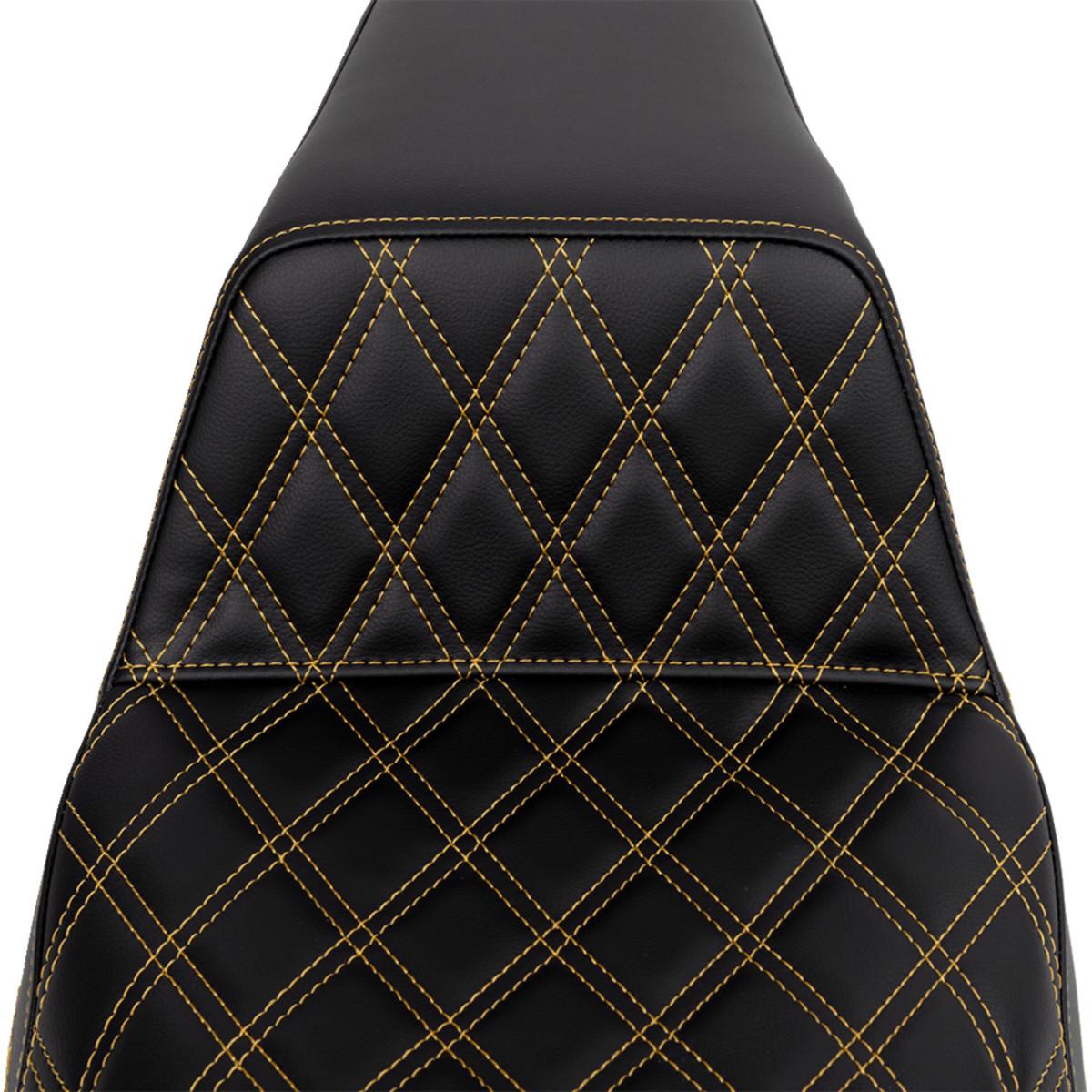 Saddlemen #808-07B-17207 - Step-Up Seat - Front Lattice Stitch - Gold Stitch - FLH/FLT '08-'23