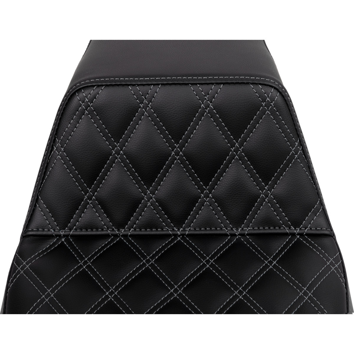 Saddlemen #808-07B-17202 - Step-Up Seat - Front Lattice Stitch - Dark Gray Stitch - FLH/FLT '08-'23