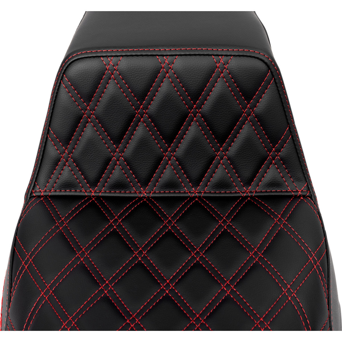 Saddlemen #808-07B-17204 - Step-Up Seat - Front Lattice Stitch - Red Stitch - FLH/FLT '08-'23