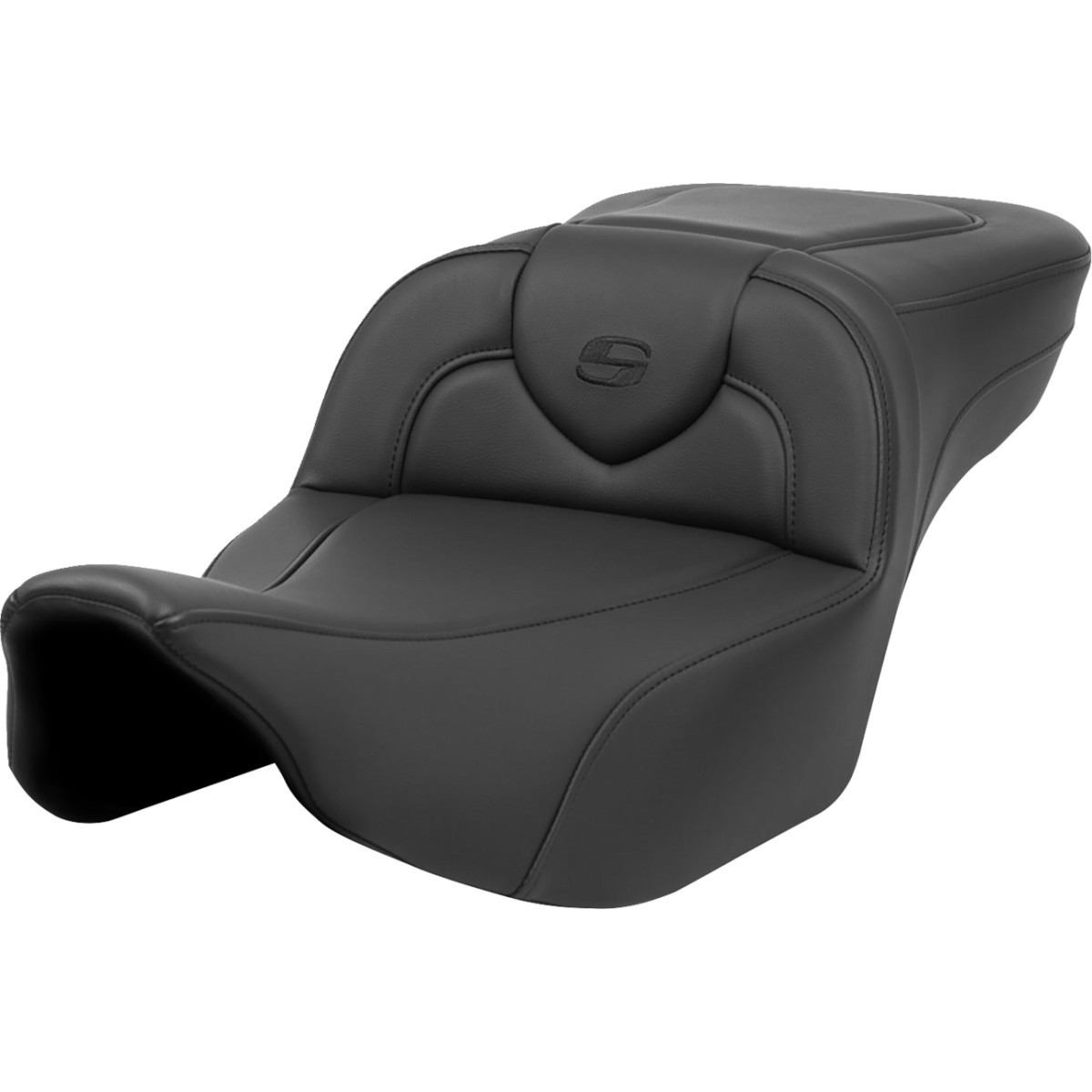 Saddlemen #823-07-188 - Roadsofa™ Extended Reach Seat - Black Stitch - without Backrest - FL '23-'24