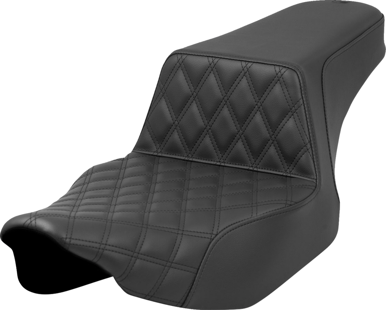 Saddlemen Step-Up Seat - Front Lattice Stitch - Black - FL '23-'24