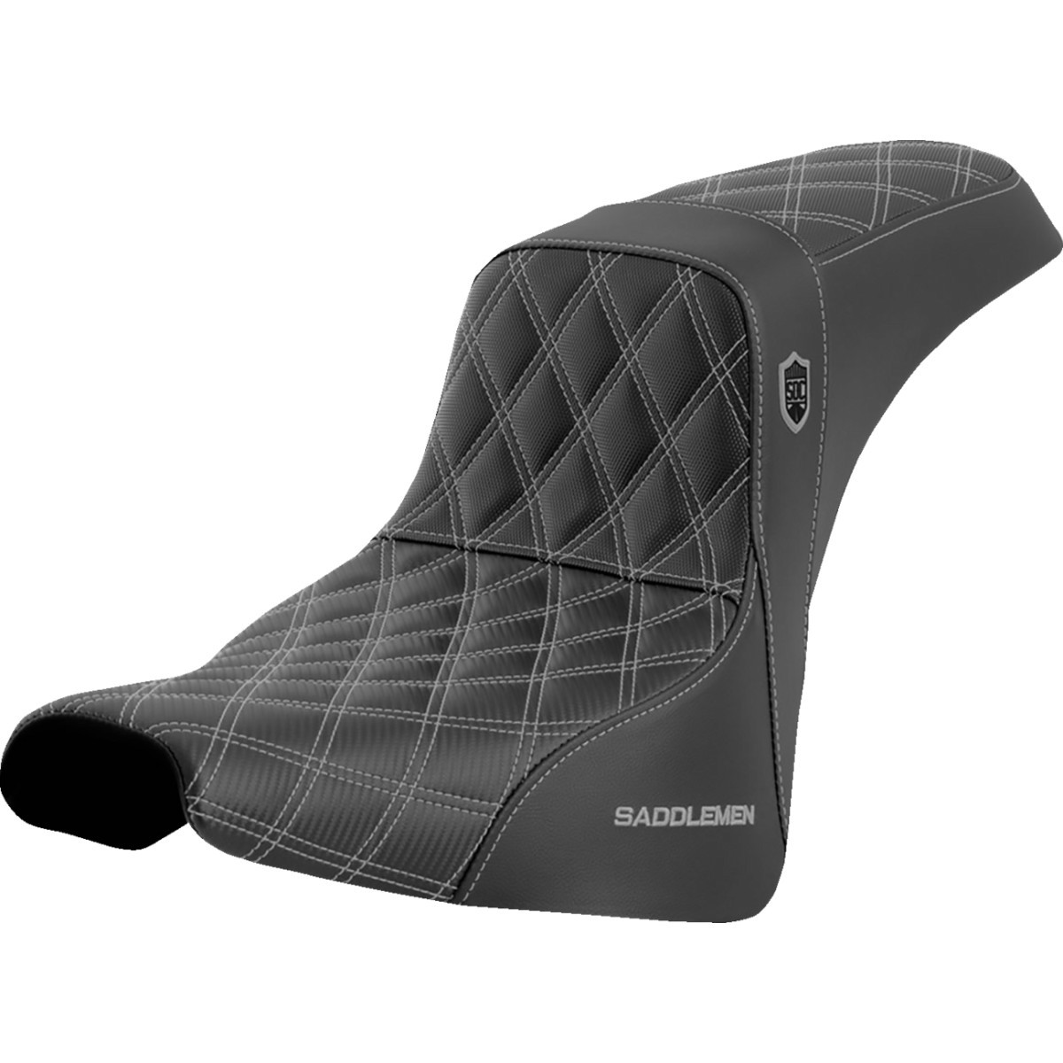 Saddlemen #SC81830SIL - Pro Series SDC Performance Seat - w/o Backrest - Silver Stitch - FXBB/FXST '18-'23