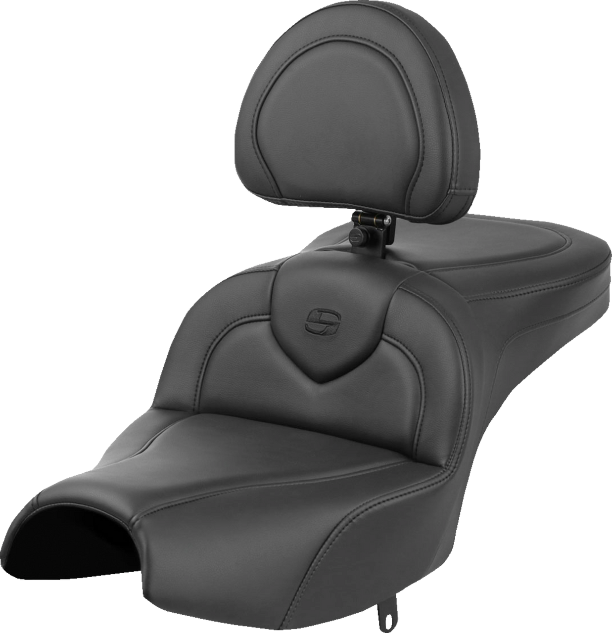 Saddlemen Roadsofa Seat - With Backrest - Black - Indian Pursuit '22-'24