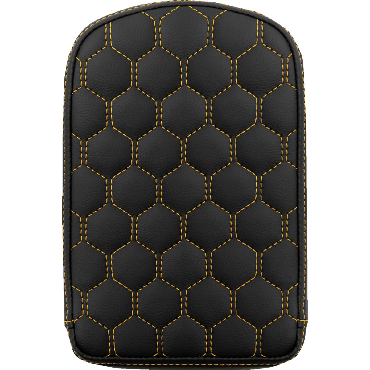 Saddlemen #041149GOL - RoadSofa™ Sissy Bar Pad - Honeycomb - Gold Stitching