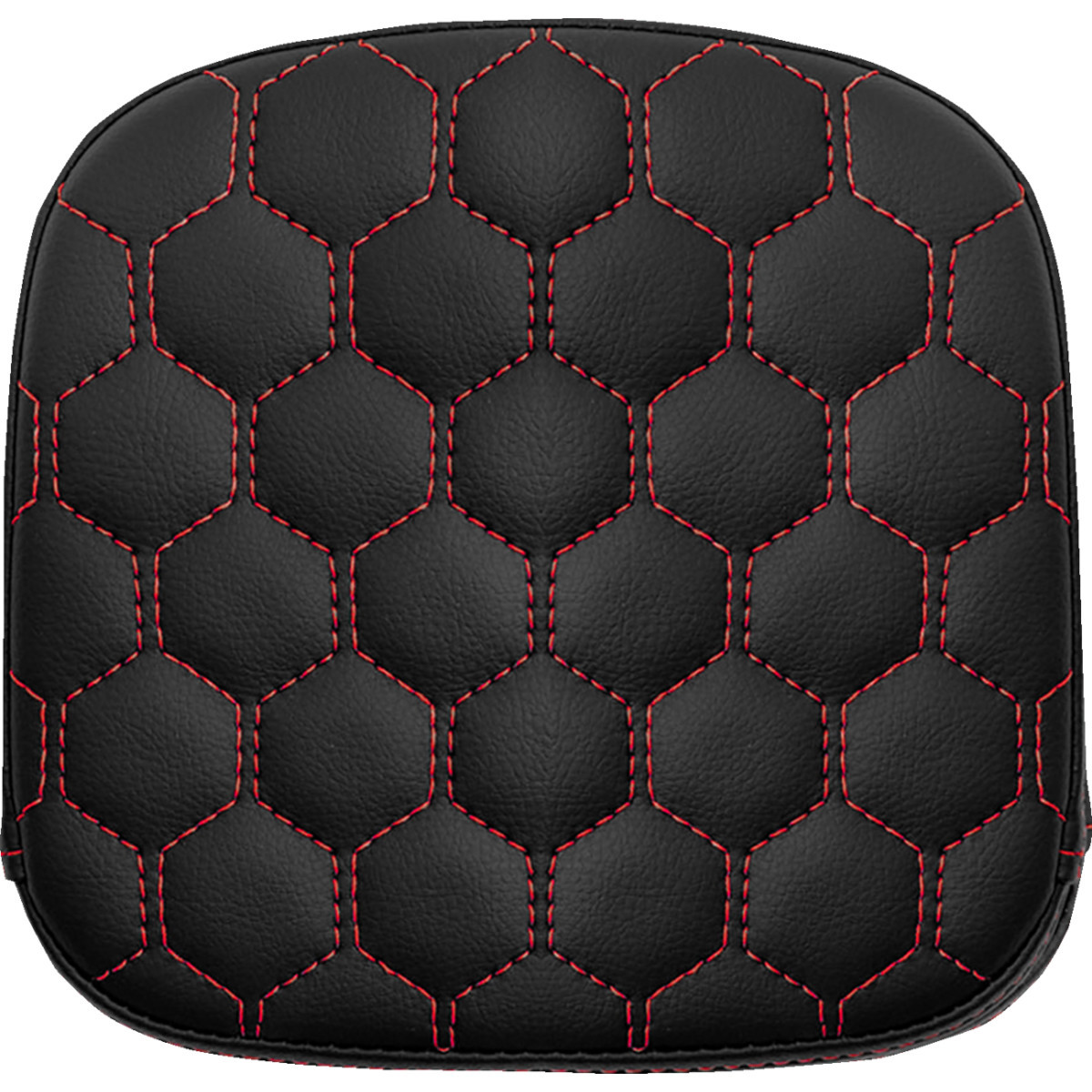Saddlemen #040749RED - Sissy Bar Pad - Honeycomb - Red Stitching