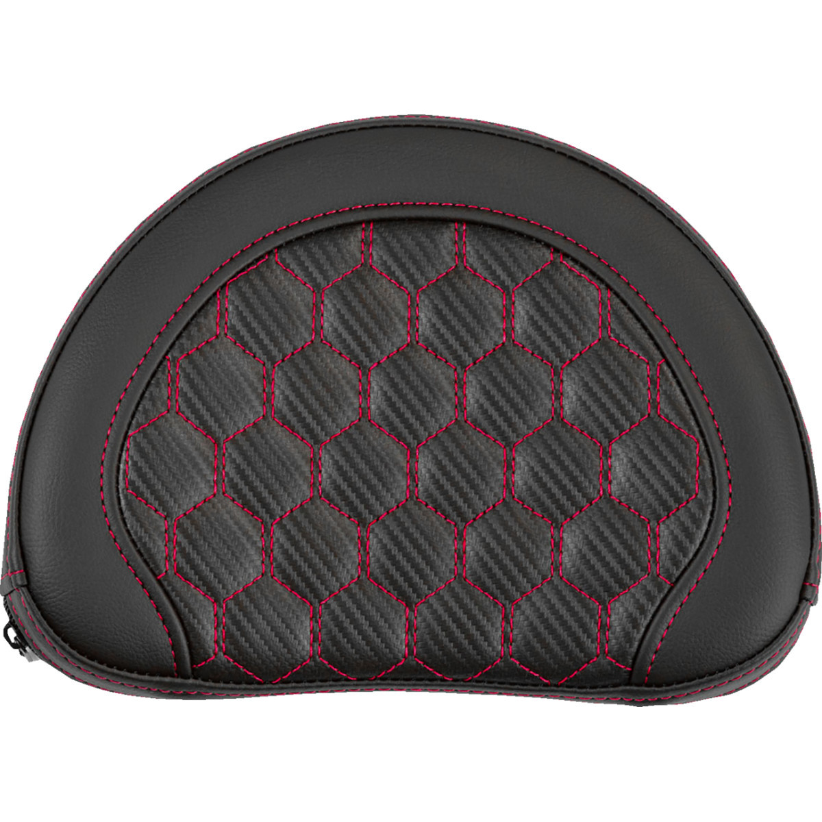 Saddlemen #051319004 - RoadSofa™ Sissy Bar Pad - Honeycomb - Red Stitching