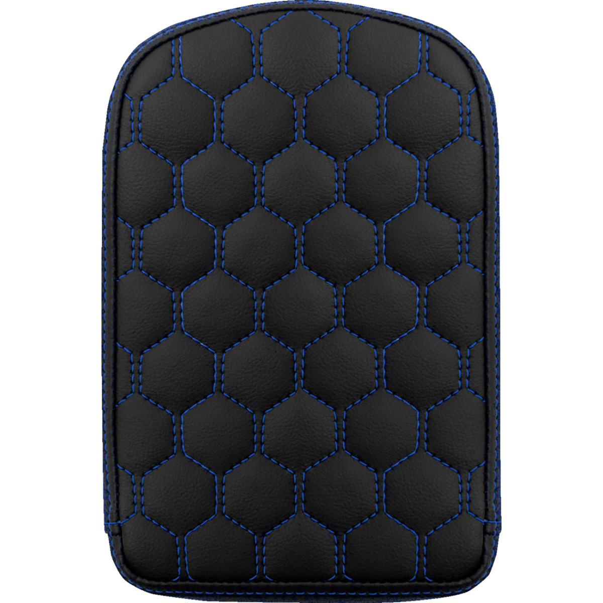 Saddlemen #041149BLU - RoadSofa™ Sissy Bar Pad - Honeycomb - Blue Stitching