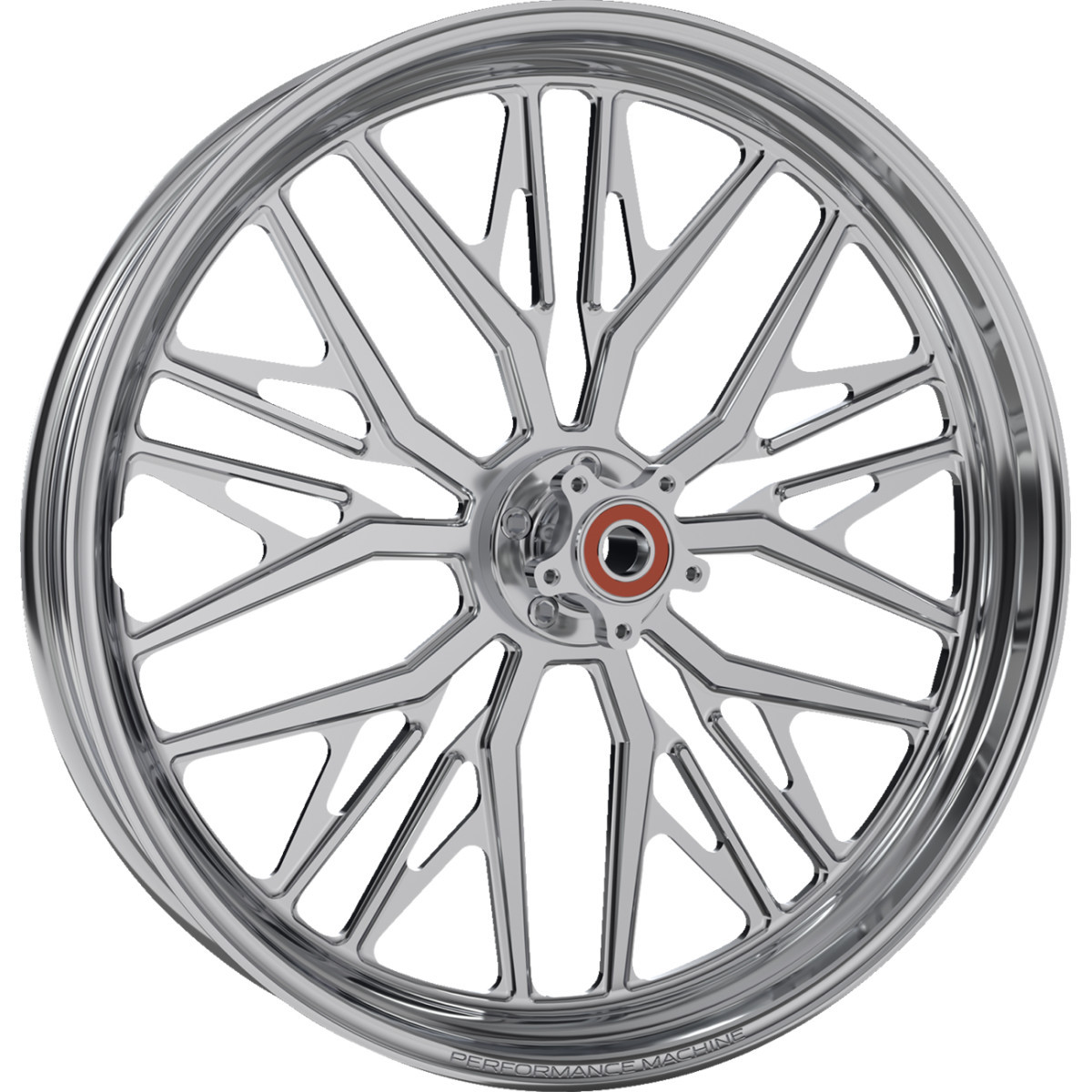 Performance Machine (PM) #1204-7106R-NVSAJAP-C - Wheel - Nivis - Front - Dual Disc/with ABS - Chrome - 21x3.5