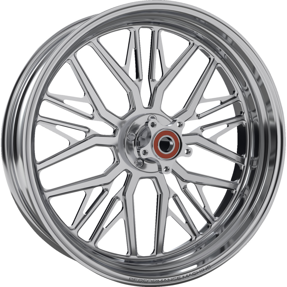 Performance Machine (PM) #1269-7814R-NVSAP-CH - Wheel - Nivis - Rear - Single Disc/with ABS - Chrome - 18x5.5