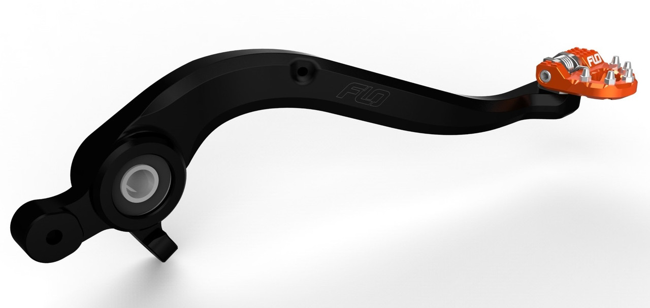 Flo Motorsports Folding Tip  Brake Pedals Orange (#MXBP-523 ORG)