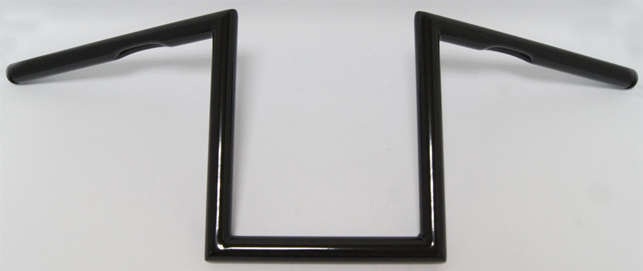 Harddrive 1" Z-Bar Dimpled 10" Gloss Black