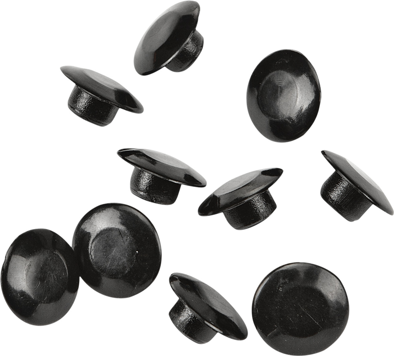Harddrive H-Bar Clamp Bolt Caps Black 10/Pk