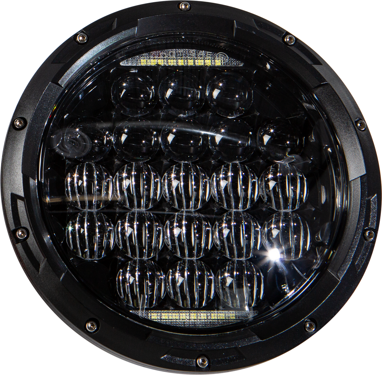 Harddrive Led Headlight 7" 90w Black 3500/2400 Lumens