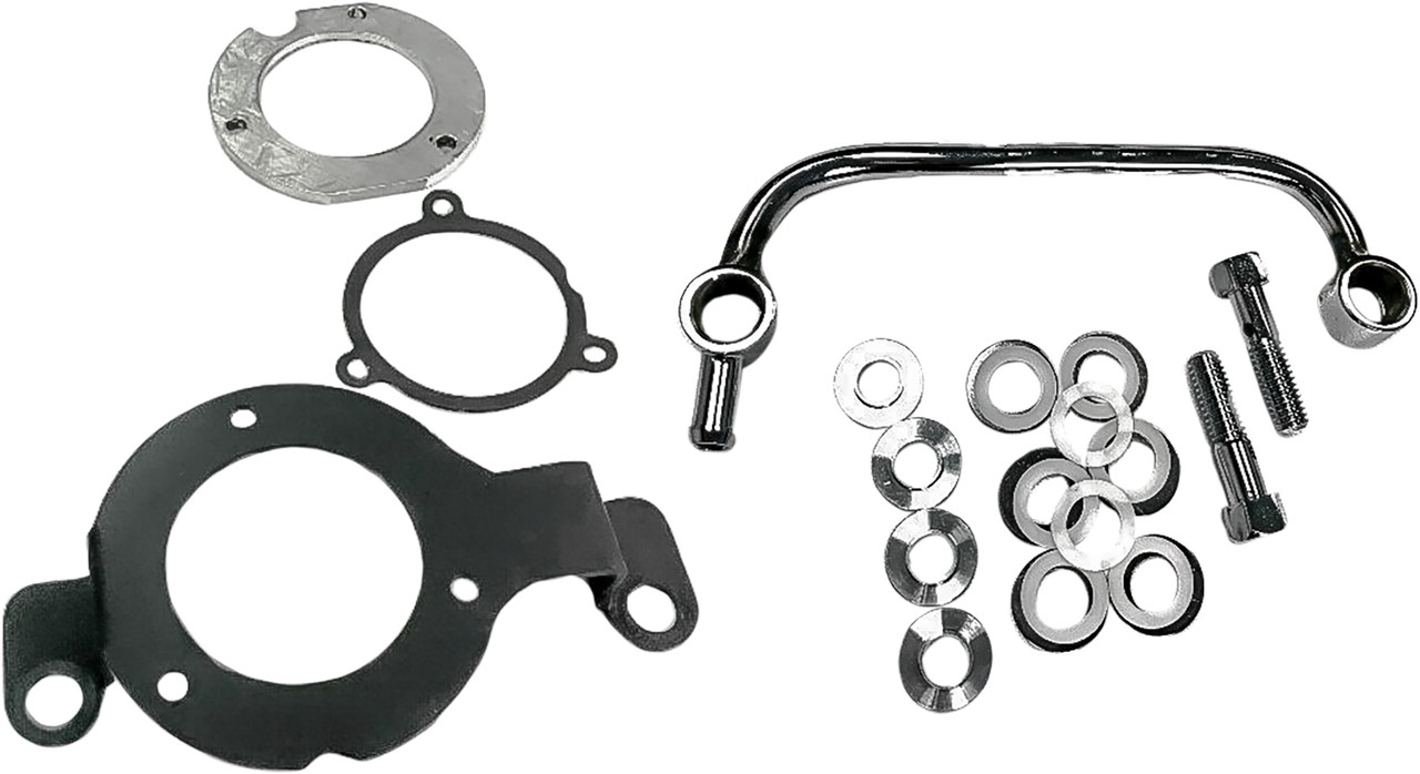 Harddrive M8 Breather Kit Gloss Black