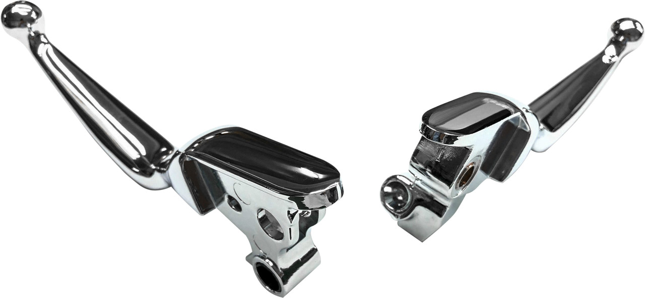 Harddrive Smooth Lever Set Chrome Flt 08-13 W/Cable Clutch