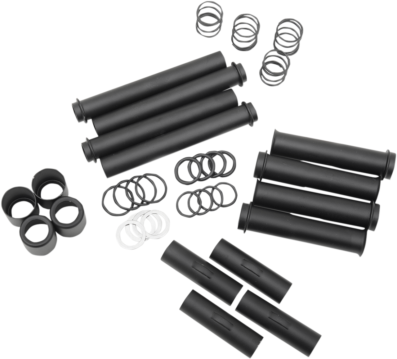 Pushrod Tube Kit - Black - Twin Cam