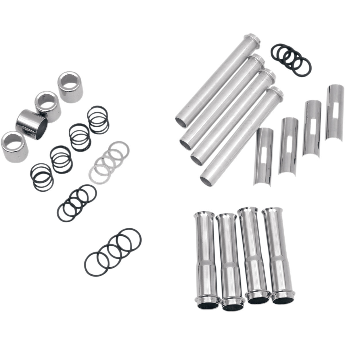 Drag Specialties - Pushrod Tube Kit - Chrome - Twin Cam