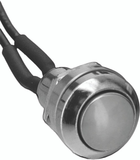 Harddrive Mini Push Button Switch Chrome