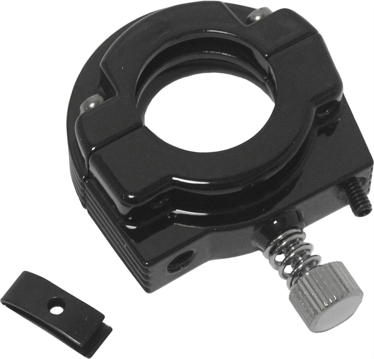 Harddrive Throttle Clamp Dual Cable Screw In Gloss Black