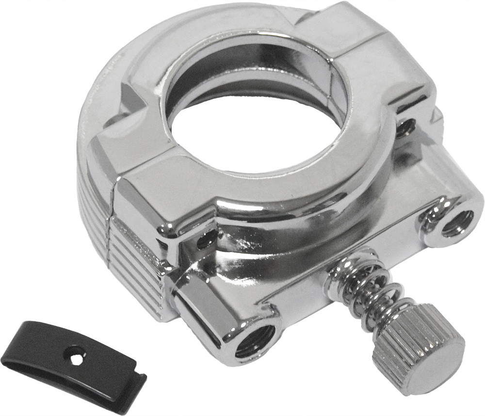 Harddrive Throttle Clamp Dual Cable Screw In Chrome