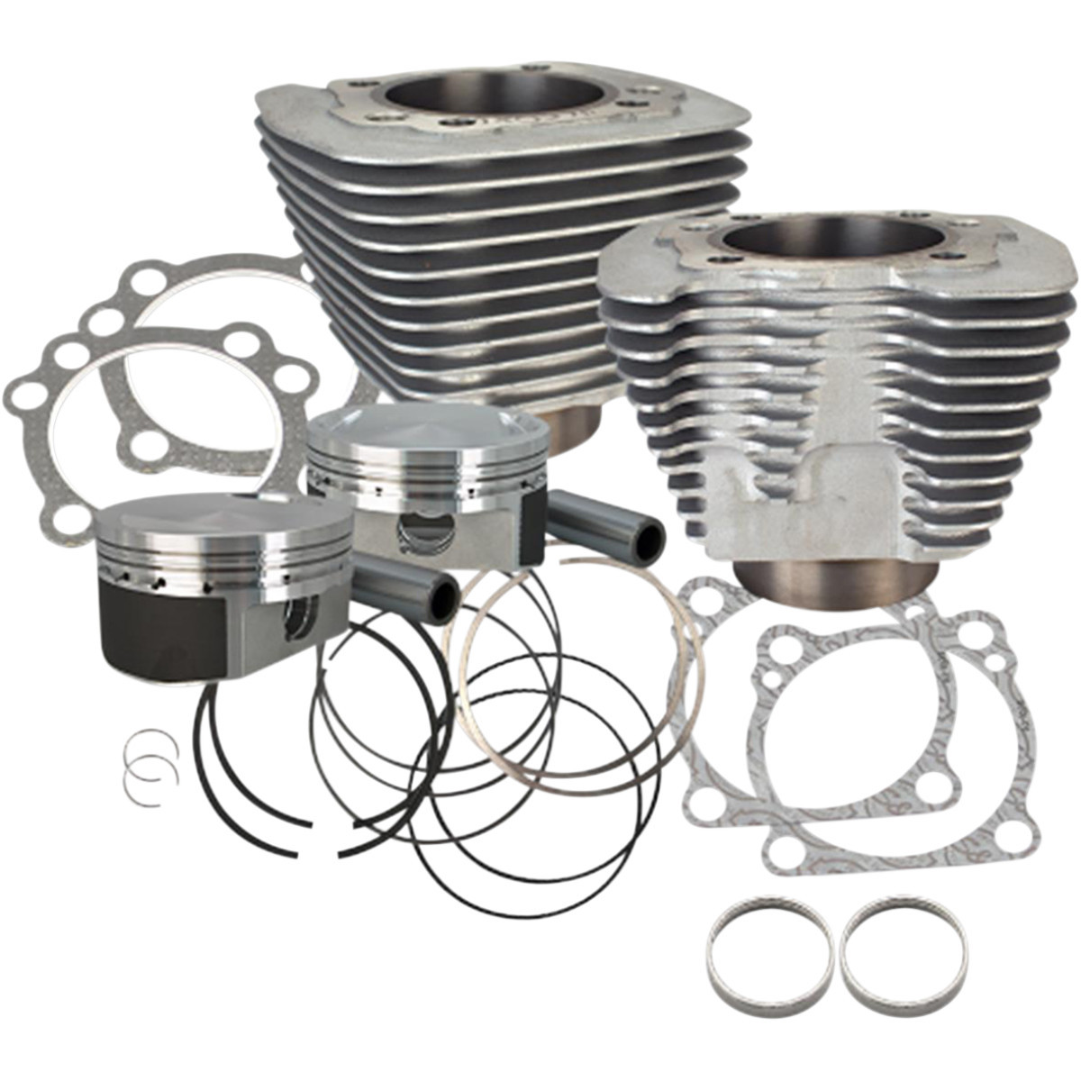 S&S Cycle #910-0689 - Cylinder Kit - 1200 cc Conversion - 10.3:1 Compression Ratio - Silver - XL
