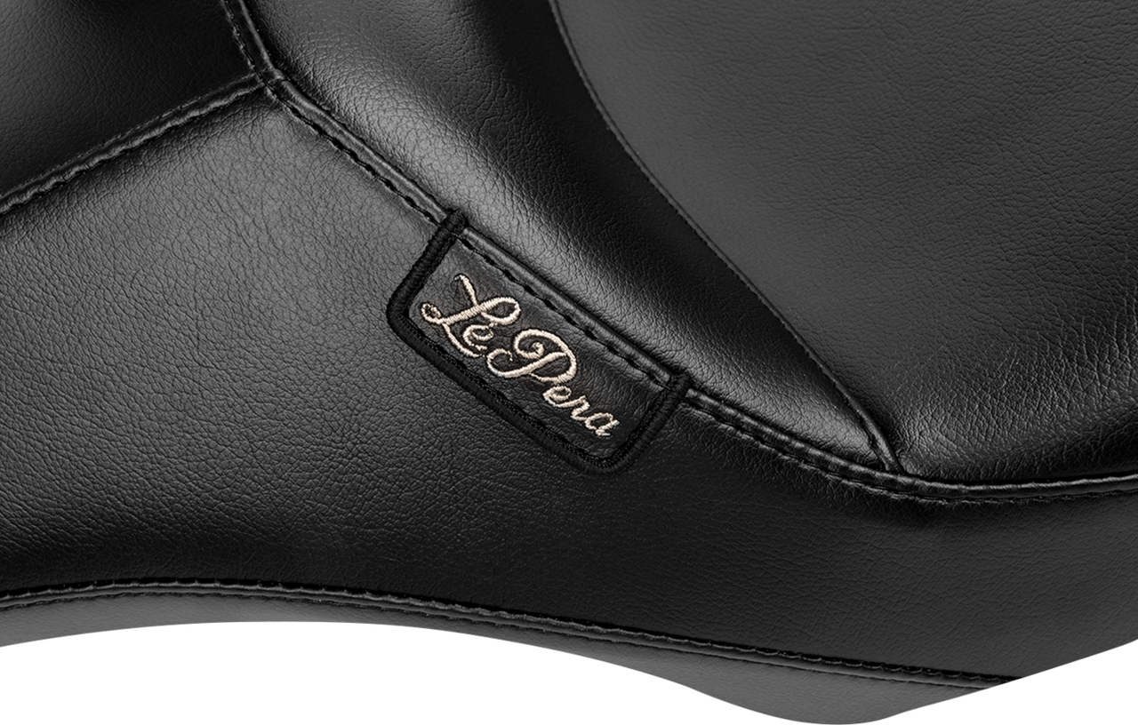 Le Pera #LV-987BR - Outcast Seat - With Backrest - Plain - FLH/FLT '23-'24