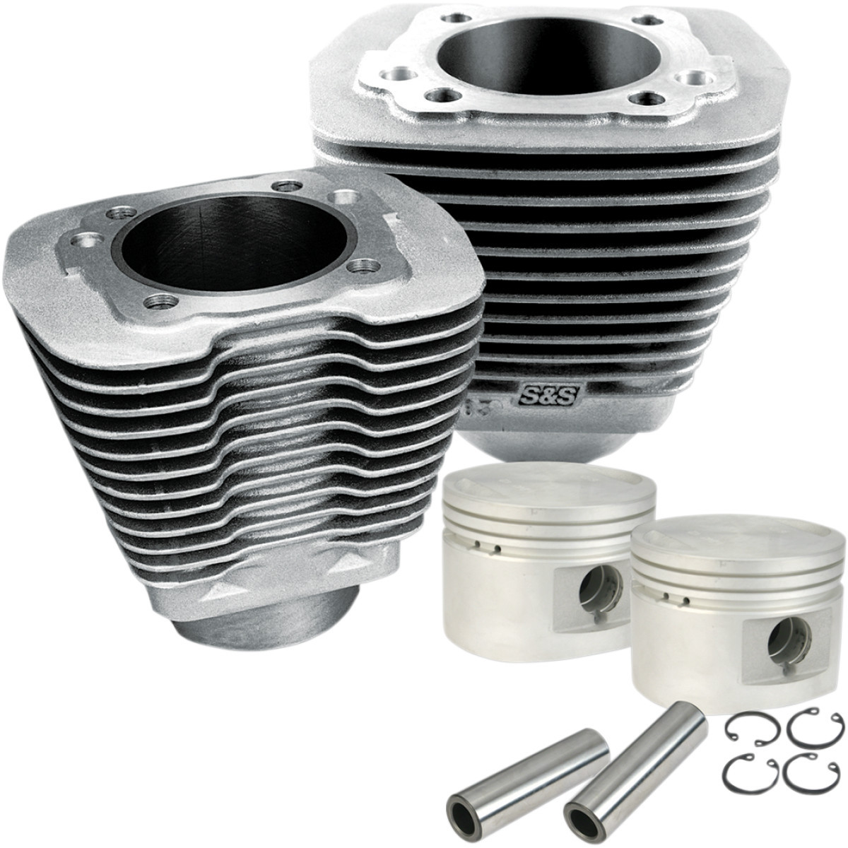 S&S Cycle #910-0179 - Cylinder & Piston Kit - 80" - Evolution Big Twin - Natural