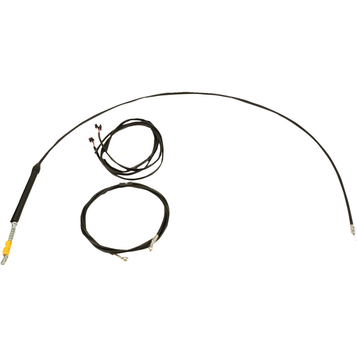 LA Choppers #LA-8060KT3-19B - Complete Plug-and-Play Cable Kit - Upper - 18" - 20" Handlebars - '17-'20 Touring - Black