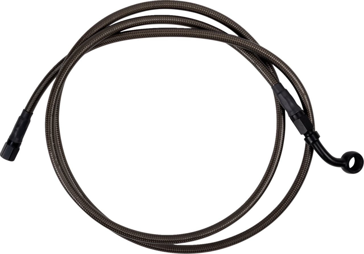 Barnett #254-30-51133-8 - Brake Line - Upper - Carbon Coat w/ Black Fittings - +8"