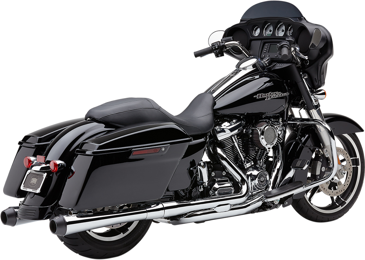 Cobra #6208 - El Diablo 4" Mufflers for FL - Chrome/Black